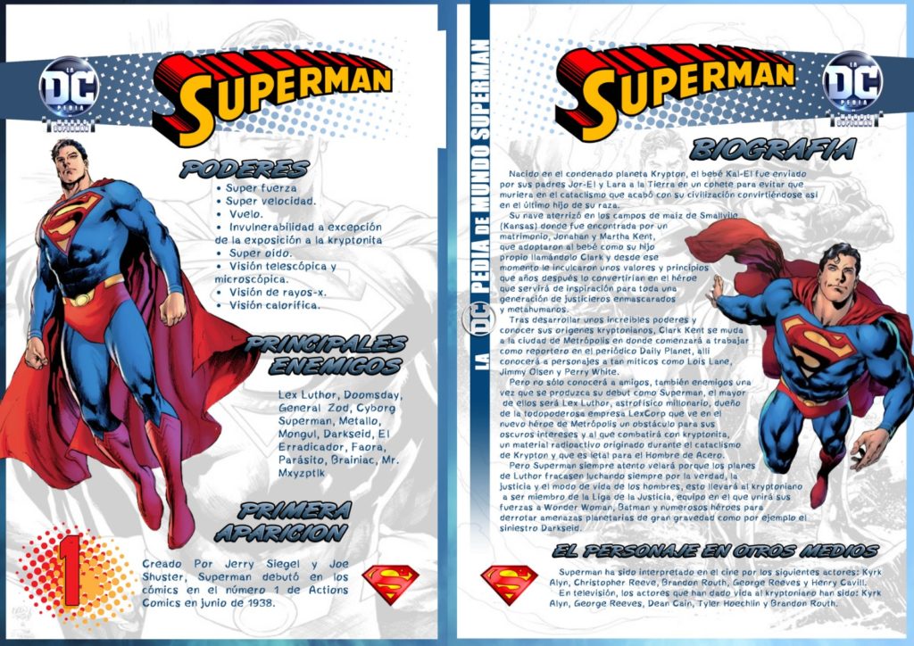 DCpedia: Superman Ficha de Superman 1024x724 - DCpedia: Superman