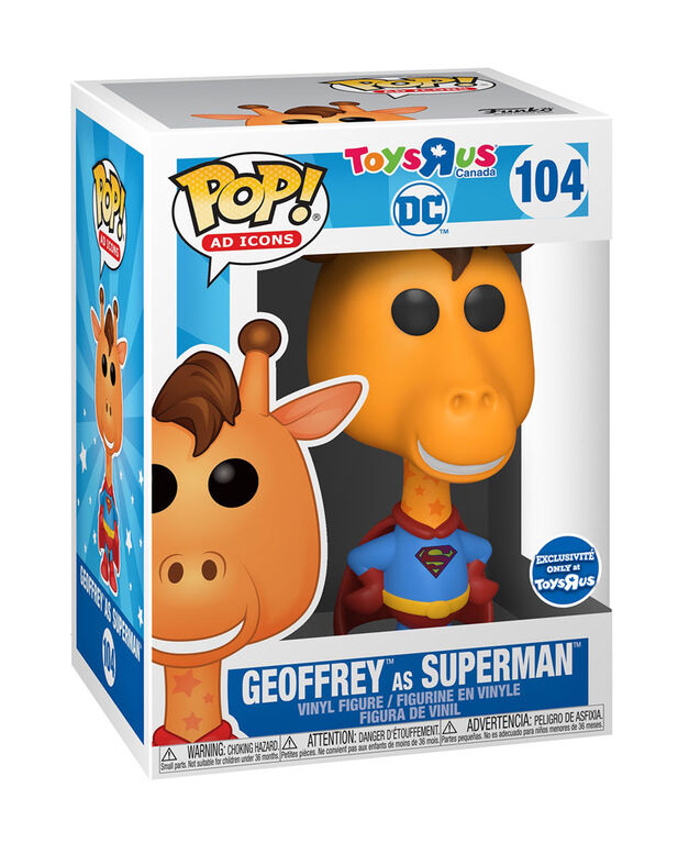 Toys 'R' Us Canadá anuncia el Funko Pop "Geoffrey como Superman"