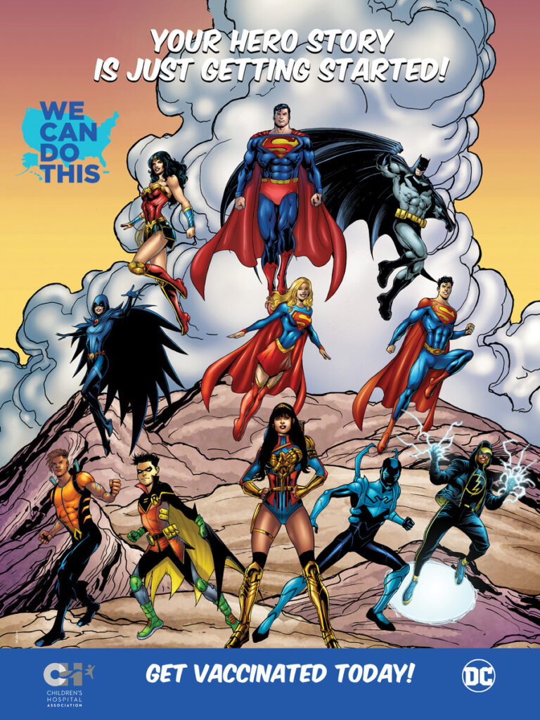 DC Comics vacunación infantil covid-19