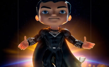 figura "Superman Black Suit Mini Co." de Sideshow
